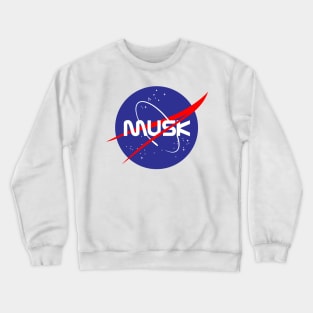 Musk NASA Space Logo Crewneck Sweatshirt